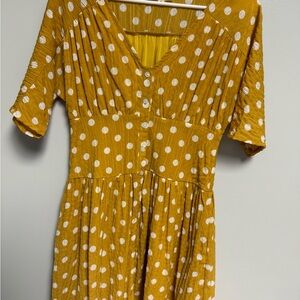 Yellow Polka Dot Dress